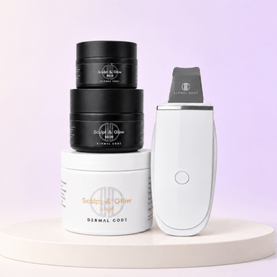 Product stacked and device next to it